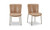 YM-1012-03 - Early Dining Chair Tan Leather Set Of Two