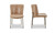 YM-1012-03 - Early Dining Chair Tan Leather Set Of Two