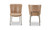 YM-1012-03 - Early Dining Chair Tan Leather Set Of Two