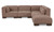 OA-1047-20 - June Dream Modular Sectional Dark Brown