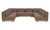OA-1049-20 - June U Shaped Modular Sectional Dark Brown