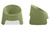 QX-1018-16 - Nolla Outdoor Accent Chair Set Of Two Green