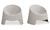 QX-1018-29 - Nolla Outdoor Accent Chair Set Of Two Light Grey
