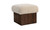 MU-1006-05 - Serge Ottoman Cream Faux Shearling