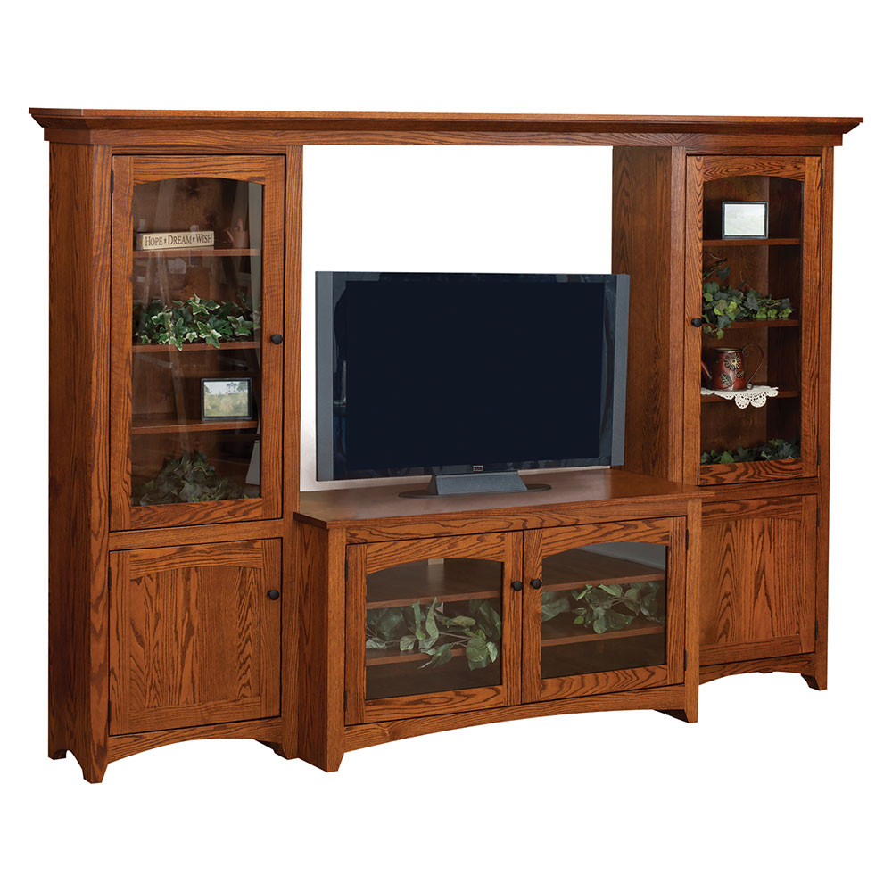 Modern Shaker TV stand Bridge Unit | Cherry Valley Furniture