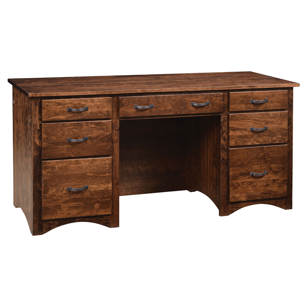 Shaker Pedestal Desk Office Furniture Cherry Valley Furniture