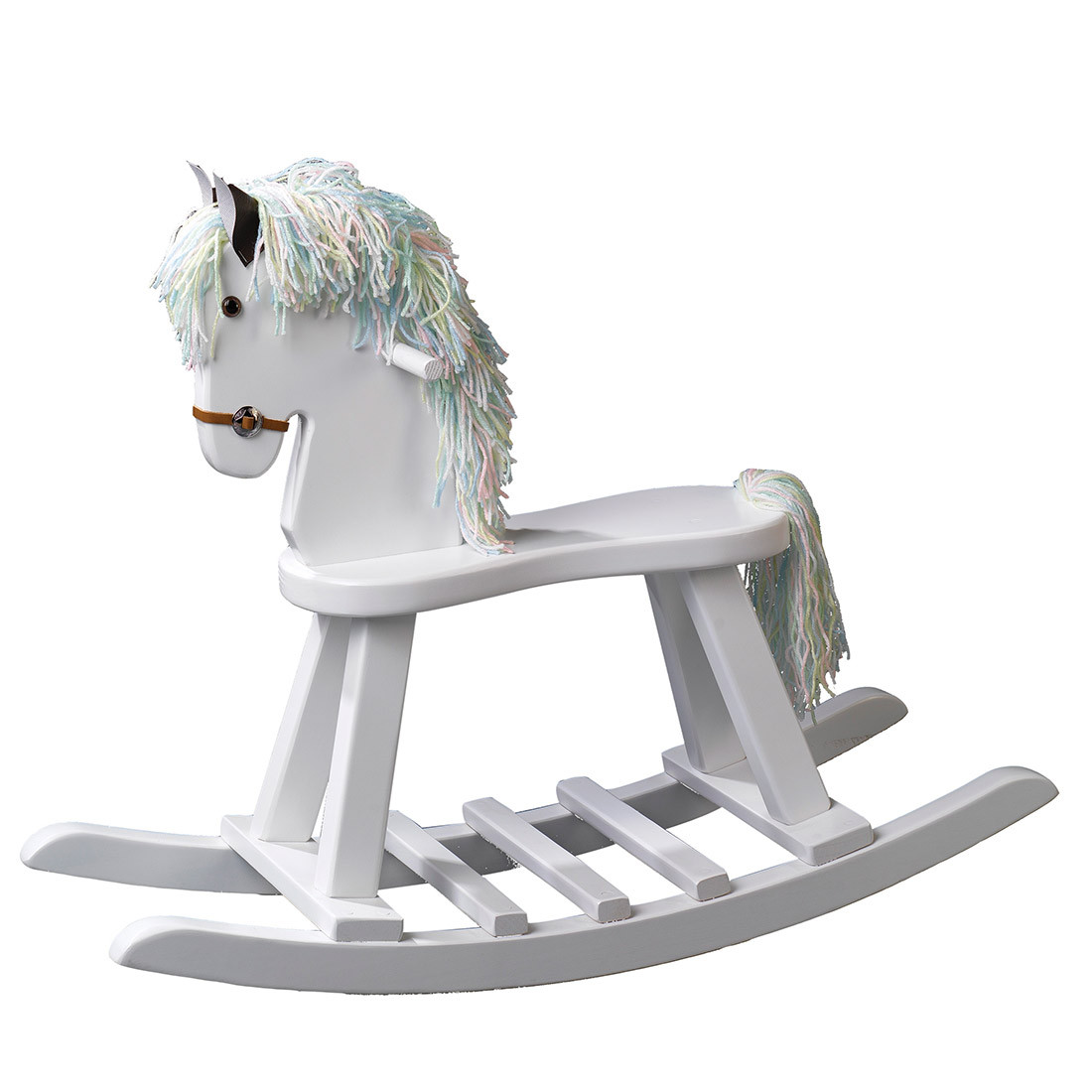 gray rocking horse