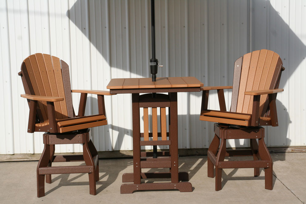 Poly Bar Table Set Cherry Valley Furniture