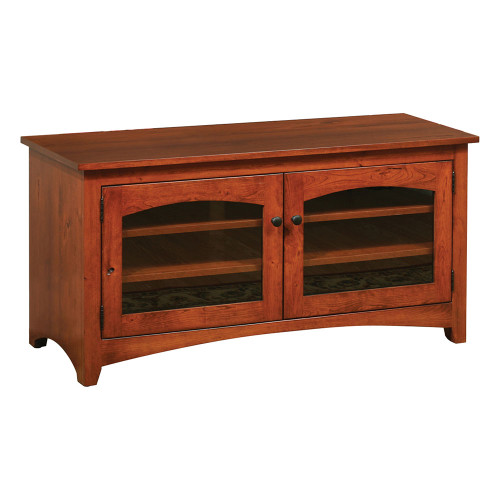 Rustic Cherry OCS-107 Washington Cherry Modern Shaker TV Stand  II Rustic Cherry OCS-107 Washington Cherry Modern Shaker TV Stand  II