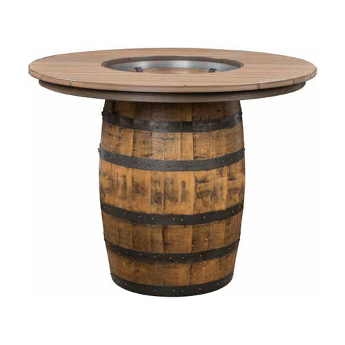 Outdoor Barrel Table w/ Poly top