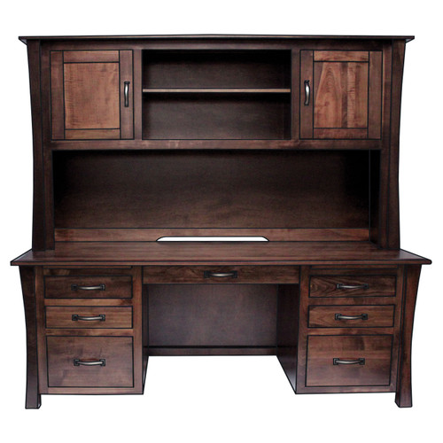 DV Shaker Executive Desk with Hutch