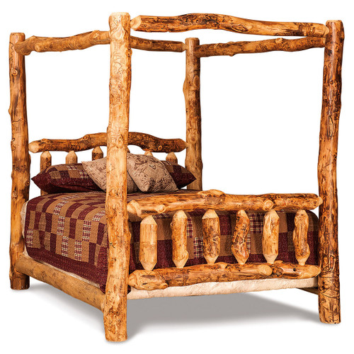 Aspen Log Queen Canopy Bed Aspen Log Queen Canopy Bed