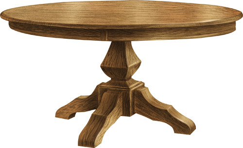 Kingston Single Pedestal Table Kingston Single Pedestal Table