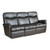 Lux Wall Hugging Reclining Sofa with Fold-Down Back and Drawer