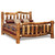Rustic Log King Bed