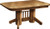 Mission Double Pedestal Table Mission Double Pedestal Table