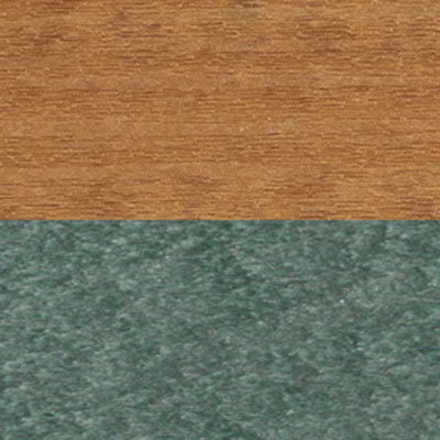  Finish: Natural Teak on Green