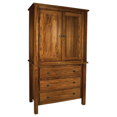 Hardwood Lindholt Two Piece Armoire | Cherry Valley Furniture