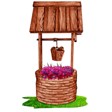 Wood Wishing Well - Cherry Valley Furniture
