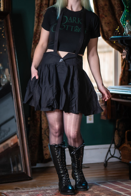 Dark Pixie Suspender Skirt - Medium