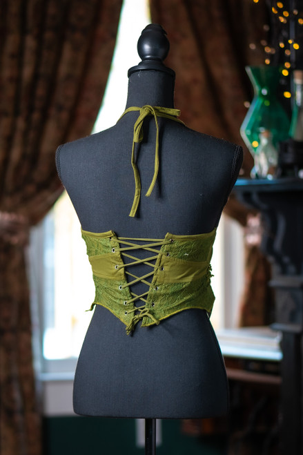 Faebelle Crop Top - Olive Green - Small