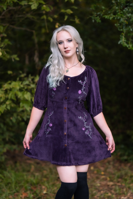 Persephone Mini Dress - Purple - 5X