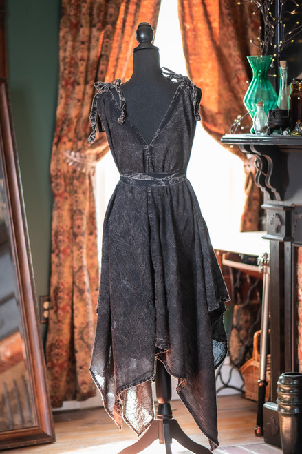 Morrigan Apron Dress - Gray/Green - Various Sizes