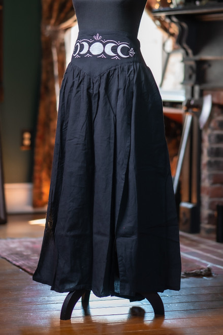 Selene Split Skirt - Black/Silver - M/L