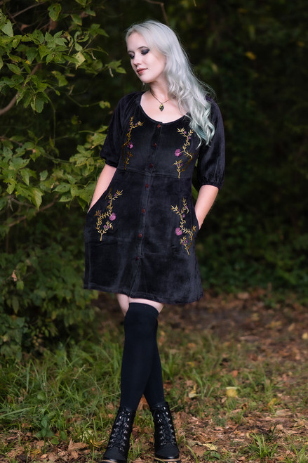 Persephone Mini Dress - Black - 2X