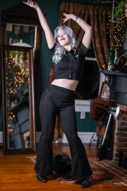 Dahlia Flare Leggings (with Pockets) - 3X