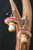 Amanita Mushroom Earrings : Molded polymer clay earrings in the shape of amanita muscaria mushrooms with red accent color.