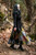 Bog Witch Patchwork Skirt in Gray/Green/Black paired with the Ranger Tunic and Bog Witch Infinity Scarf