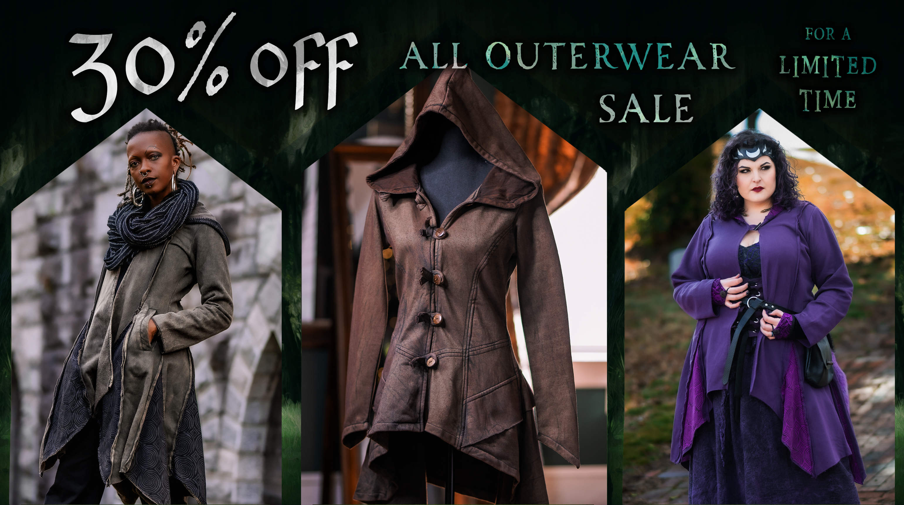 30% Off All Outerwear Sale - For A Limited Time