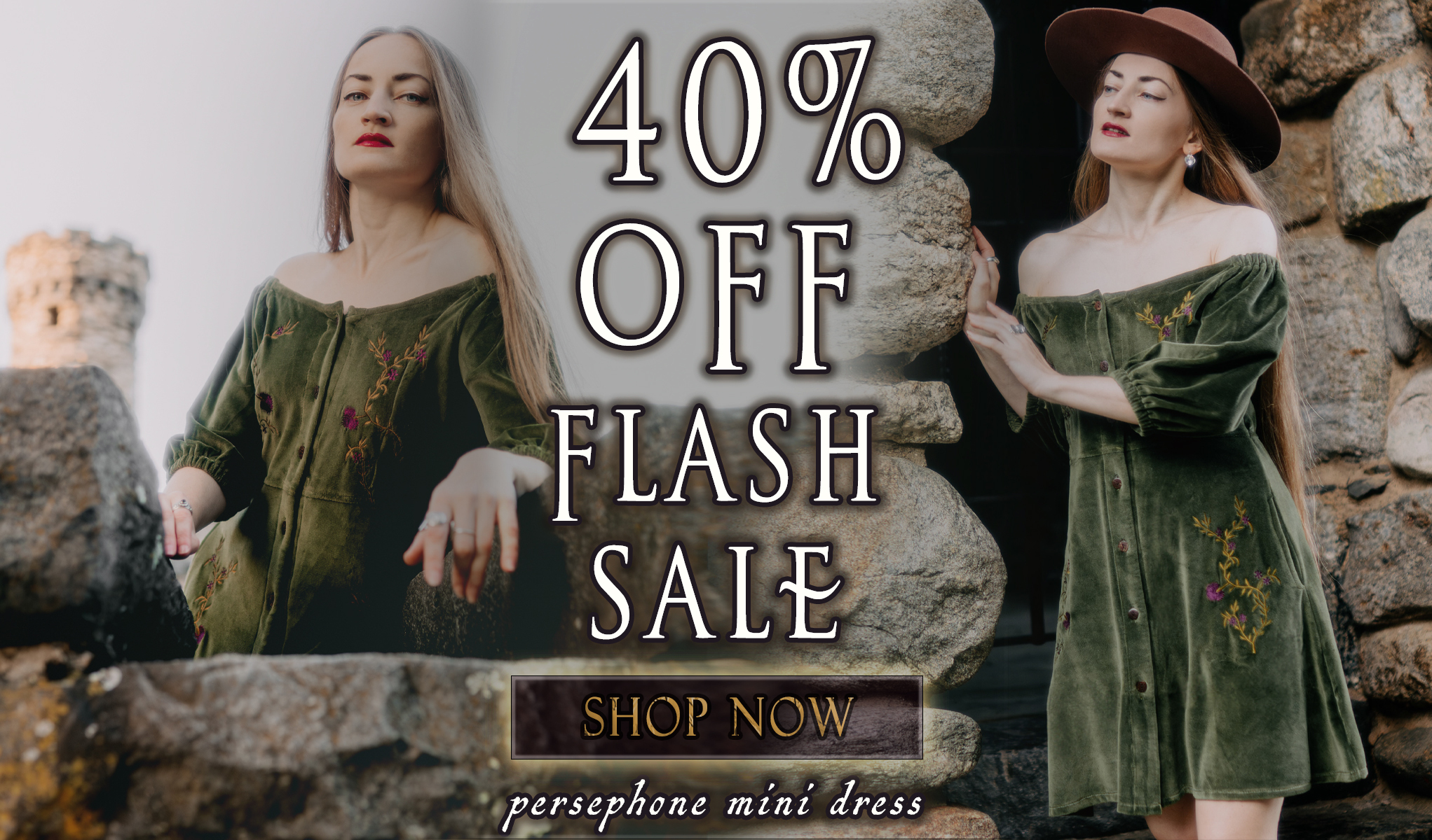40% OFF Flash Sale! Persephone Mini Dress - Shop Now