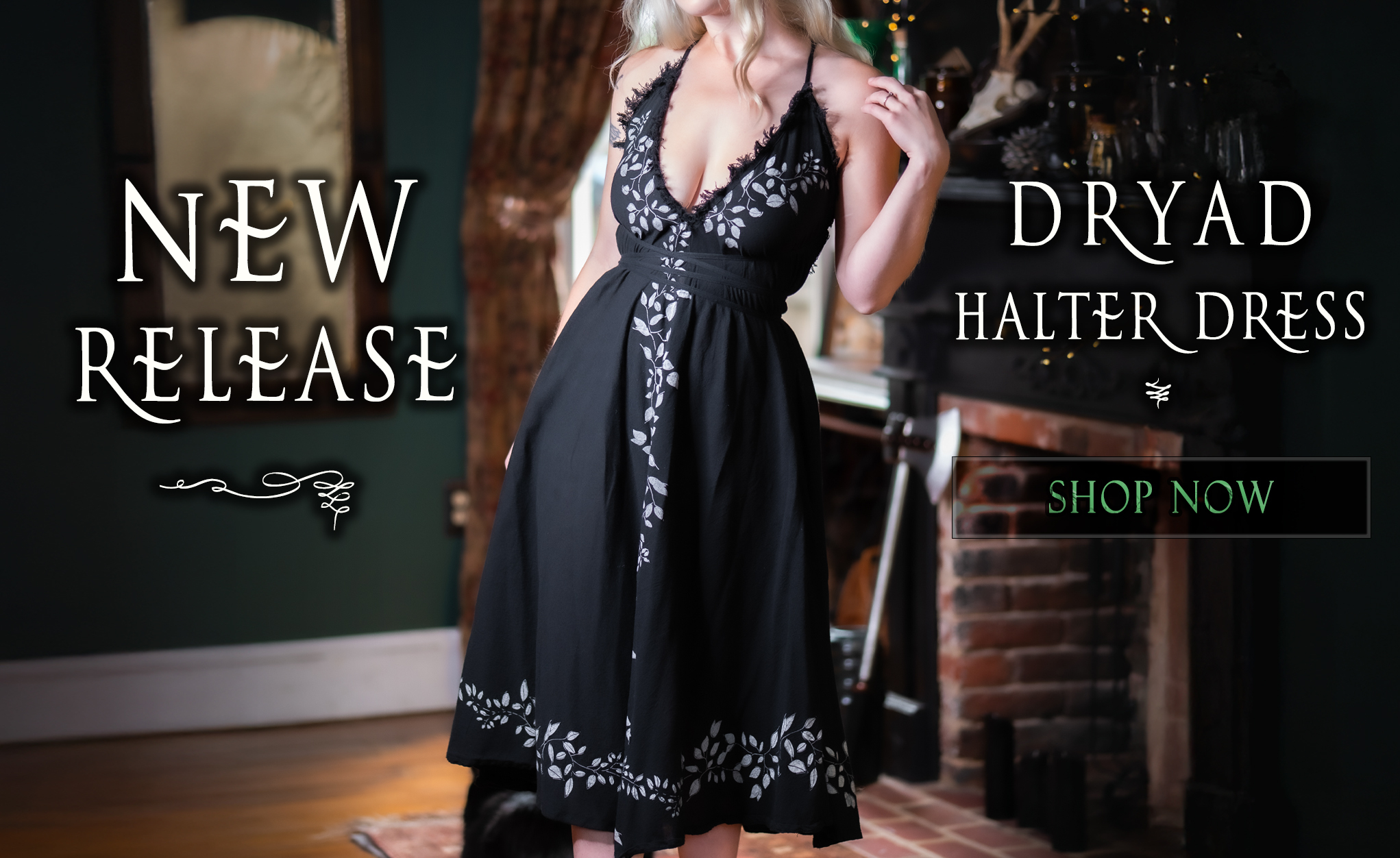 New Release - Dryad Halter Dress: Shop Now