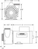 Waterway Viper Pump Assembly - 4.0 HP, 230 V, 2 Speed, 56Fr