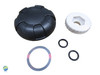 3 5/8" 6 Spoke Graphite Gray Knob, Cap & O-Ring Kit, Waterfall, 1", Diverter Valve