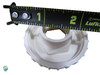 3 5/8" 6 Spoke Graphite Gray Knob, Cap & O-Ring Kit, Waterfall, 1", Diverter Valve