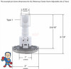 These are the basic measurements of a Waterway Cluster Storm Jet.. Also these jets look very similar to CMP jets but they do not interchange so look closely at the diffusers…