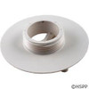 Wall Fitting, 4" dia, 1-7/8"hs, 1-1/2"mpt, White