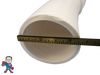 This item is Flexible PVC Pipe, 2"x 50Ft, Flex.. 2" PVC pipe measures 2 3/8" Outside Diameter..