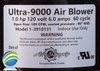 Blower, Air Supply Ultra 9000, 1.0hp, 115v,4.5A, 4ft AMP