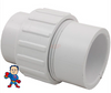 This part is a Union that can be plumbed 2" Spigot x Spigot or 1 1/2" Slip x 1 1/2" Slip. This union is used in Pool plumbing to allow for quick removal of pumps,heaters,filters etc... This union can be plumbed with 2" plumbing which measures 2 3/8" ID on the outside of the coupler like couplers, 90's, 45's or inside using 1 1/2" plumbing which measures 1 7/8" OD on the inside.