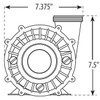 Wet End Pump, Waterway Hi-Flo 1.5hp 2"mbt 48fr