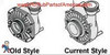 Old Style and the new style.. You can replace the old style wet end with the new style but most parts will not interchange betweens them..