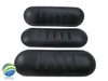 3X Spa Hot Tub Neck Pillow Keys Backyard Black Ribbed 3 Pillows