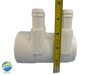 The manifold featured in this kit is Closed on one end the other end receives a 2" Pipe or fitting that would measure 2 3/8" OD..