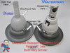 Examples of the back of a 5" Pentair versus a 5" Waterway Jet..
