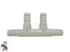 4 Way Tee Barb Coupler 3/8" Barb x 3/8" Barb with (2) 3/8" Barb