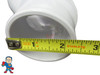 The Street side glues inside of a fitting it measures 2 3/8" OD. 45 Elbow Ell 2" Spigot x 2" Slip